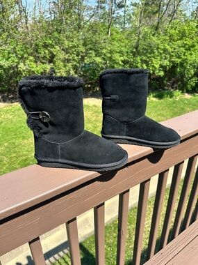 Koolaburra Gray Plush Shearling Lined Slipper